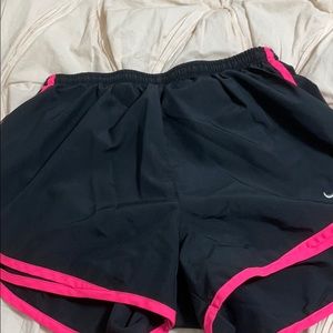 black and pink nike shorts